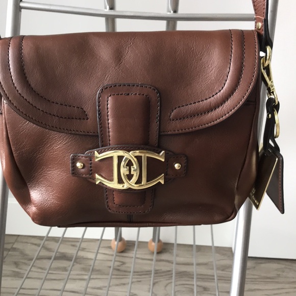 Etienne Aigner genuine leather crossbody bag - Picture 2 of 13